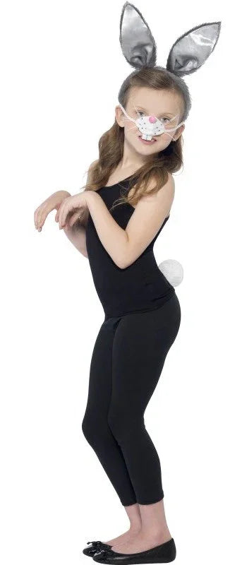 Kit de Disfraz de Conejo con Orejas, Cola y Nariz Conejo Smiffys